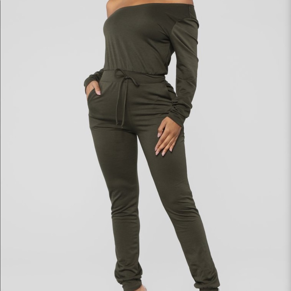Olive jumpsuit